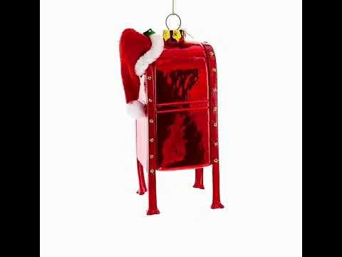 Adorno navideño de cristal con cartas a Papá Noel