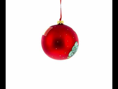 Notre-Dame De Paris Cathedral, France Glass Ball Christmas Ornament 4 Inches