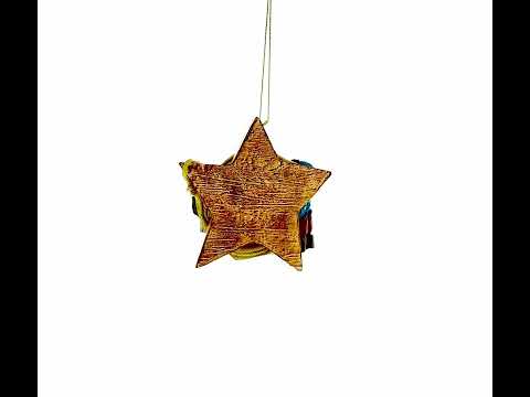 Western Muddy Boots Southern Roots Star Resin Christmas Ornament