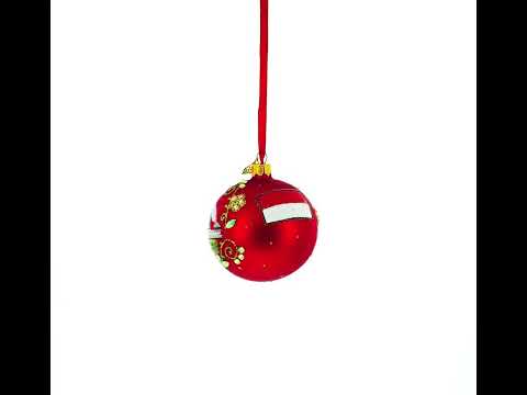 Balinese Temple, Denpasar, Indonesia Glass Ball Christmas Ornament 3.25 Inches