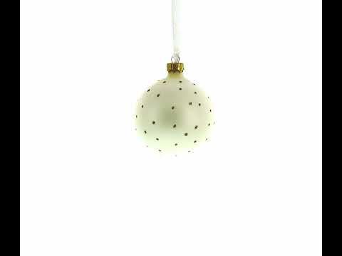 Cheerful Leader Glass Ball Boss Christmas Ornament 3.25 Inches