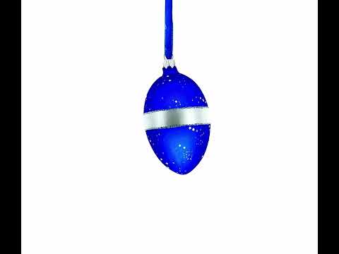 Königlicher Glas-Ei-Weihnachtsschmuck mit Sternbildmotiv von 1917, 10 cm (4 Zoll)