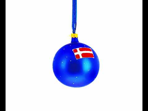 Nyhavn & Tivoli Gardens, Copenhagen, Denmark Glass Ball Christmas Ornament 4 Inches
