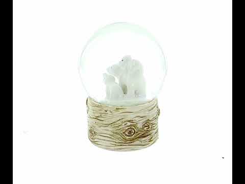 Mini Polar Bear Cub Collectible Water Globe