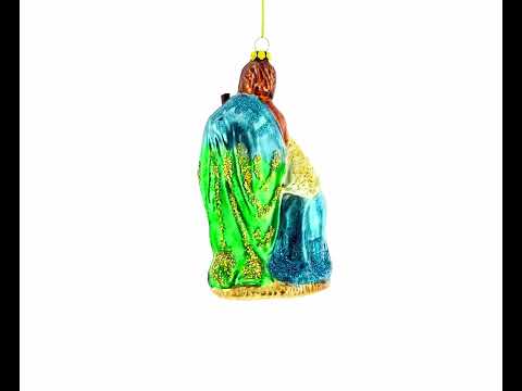 Heilige Familie – Glas-Weihnachtsornament