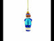 Tennis Player Glass Christmas Ornament