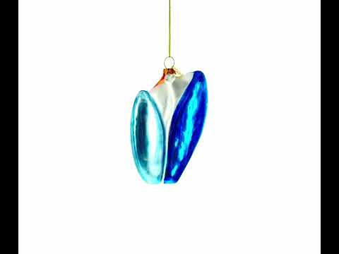 Surfing Boards Glass Christmas Ornament