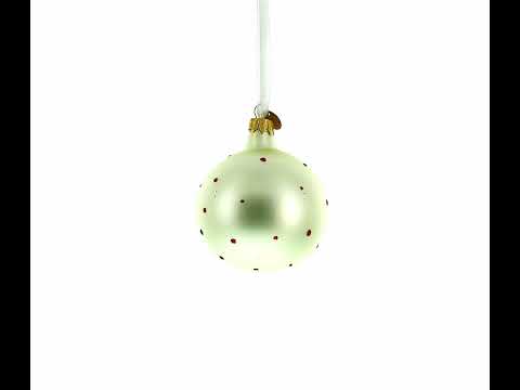 Elf and Candy Canes Glass Ball Christmas Ornaments 3.25 Inches