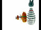 Four Cats and Mouse Wooden Nesting Dolls 7 Inches