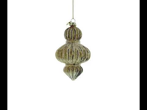 Vintage-Inspired Finial Glass Christmas Ornament