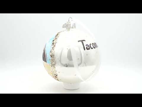 Adorno navideño de bola de cristal de 4 pulgadas del Museo del Automóvil de Estados Unidos LeMay, Tacoma, Washington, EE. UU.
