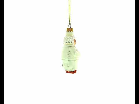 Doctor with Stethoscope Glass Christmas Ornament