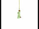 White Bunny Glass Christmas Ornament