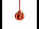 1893 Caucasus Royal Red Glass Ball Christmas Ornament 3.25 Inches