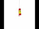 Waving Flag of Spain Blown Glass Christmas Ornament