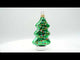 Garland-Decorated Tree Glass Christmas Ornament
