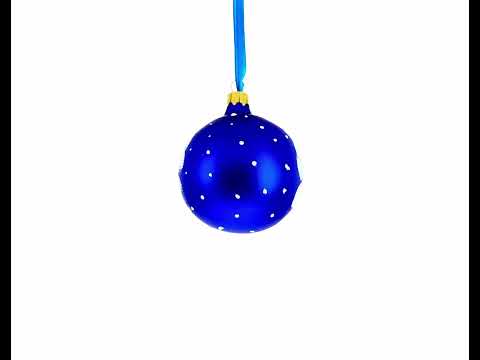Bird Immersed in a Book Hand-Glass Ball Christmas Ornament 3.25 Inches