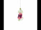 Poodle in Pink Costume Blown Glass Christmas Ornament