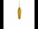 Glittered Corn on the Cob Glass Christmas Ornament