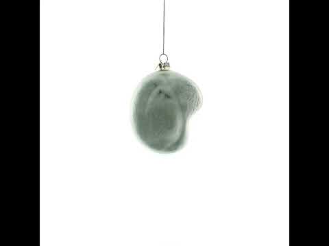 Artist's Color Palette Glass Christmas Ornament