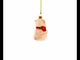 Happy Pig with Gifts Glass Christmas Ornament