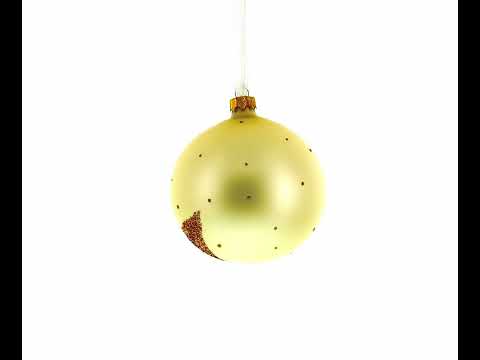 Weihnachtsschmuck aus Glaskugel in Form eines Frettchens, 10 cm (4 Zoll)