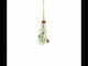 Bunny with Cabbage Glass Christmas Ornament