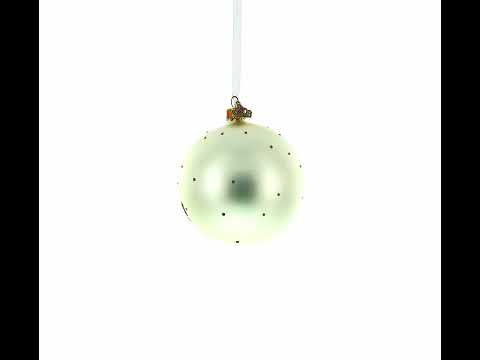 Greece Landmarks and Symbols Glass Ball Christmas Ornament 4 Inches