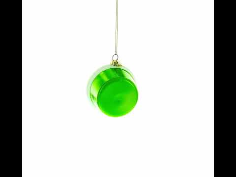 Traditional Guacamole Glass Christmas Ornament