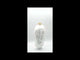 Angel Playing Harp Glass Christmas Ornament