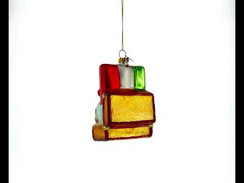 Rome, Italy Landmarks Glass Christmas Ornament