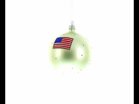 Adorno navideño de bola de cristal de burro demócrata de 4 pulgadas