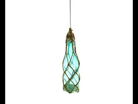 Maritime Seeflasche mit Sanduhr-Weihnachtsornament