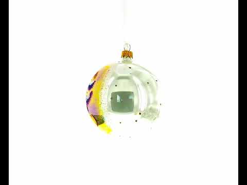 Adorno navideño con forma de florero de cristal, obra maestra, 4 pulgadas