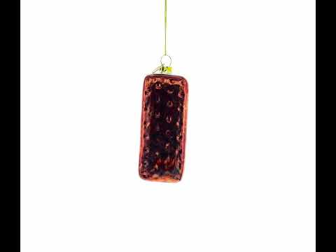 Biscuit Cookie Glass Christmas Ornament