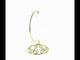 Curved Gold Wire Swirl Base Ornament Stand Display 7 Inches (Taiwan)