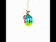 Cheerful Shrimp with Gifts Blown Glass Christmas Ornament