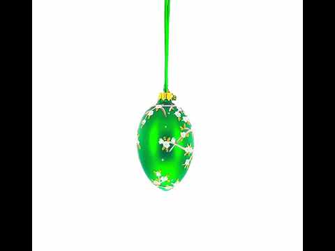 Kelch Apple Blossom Royal Egg Glasornament, 1901, 10 cm