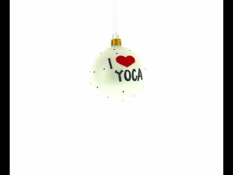 Adorno de bola de cristal de yoga de 3,25 pulgadas