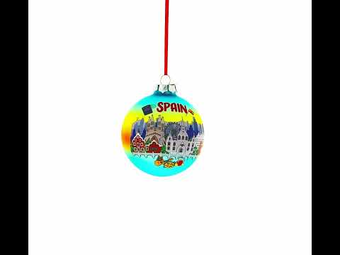 Spanien Attraktion Glaskugel Weihnachtsschmuck