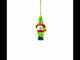 Knight Holding Sword Glass Christmas Ornament