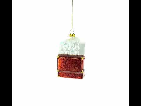Landmarks of London, United Kingdom Blown Glass Christmas Ornament