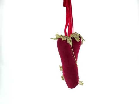 Red Shoes Glass Christmas Ornament