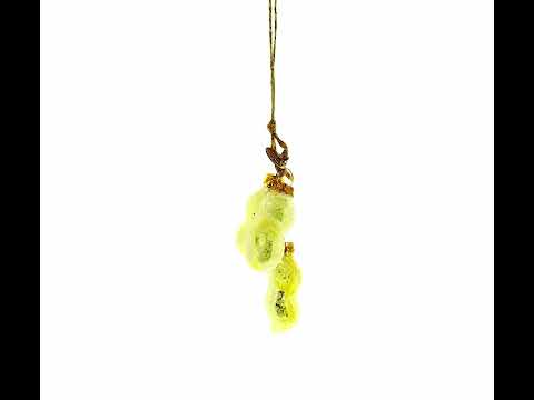 Trio of Peanuts Glass Christmas Ornament