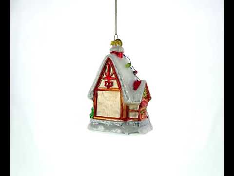 Lebkuchen-Weihnachtsornament aus Glas