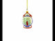 Vintage Style Alarm Clock Glass Christmas Ornament