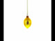 Lemon with Leaf Glass Christmas Ornament 3.7 Inches