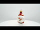 Cheerful Alarm Clock Glass Christmas Ornament