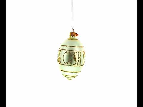 Rotes Kreuz Porträts, königliches Ei, Glasornament, 1915, 10 cm