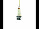 Rabbit In Magician Hat Glass Christmas Ornament